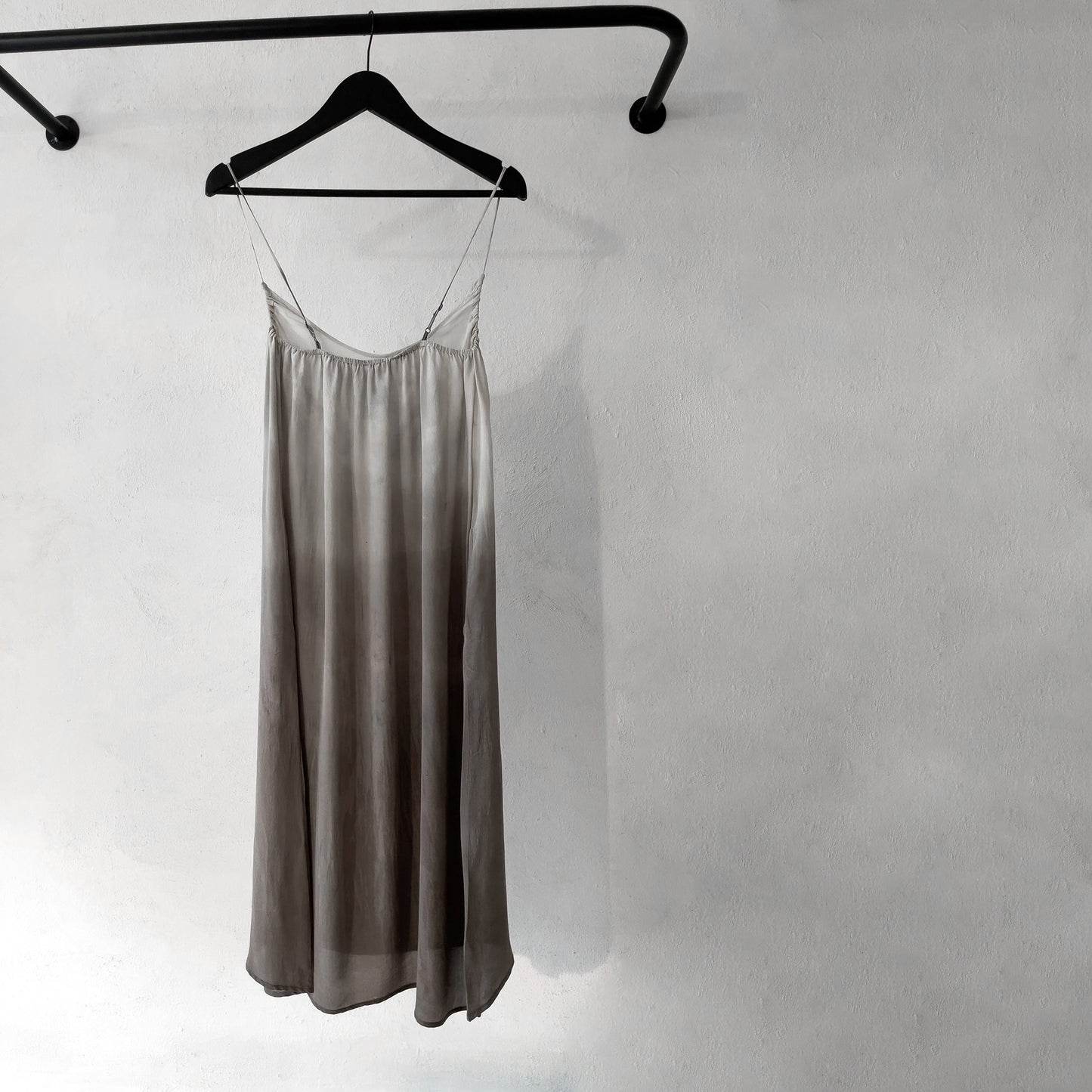 Spaghetti string slip dress