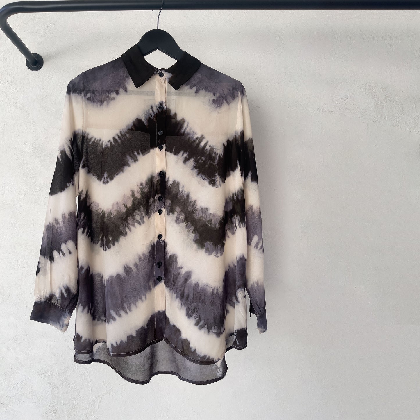 Tie dye stripe blouse