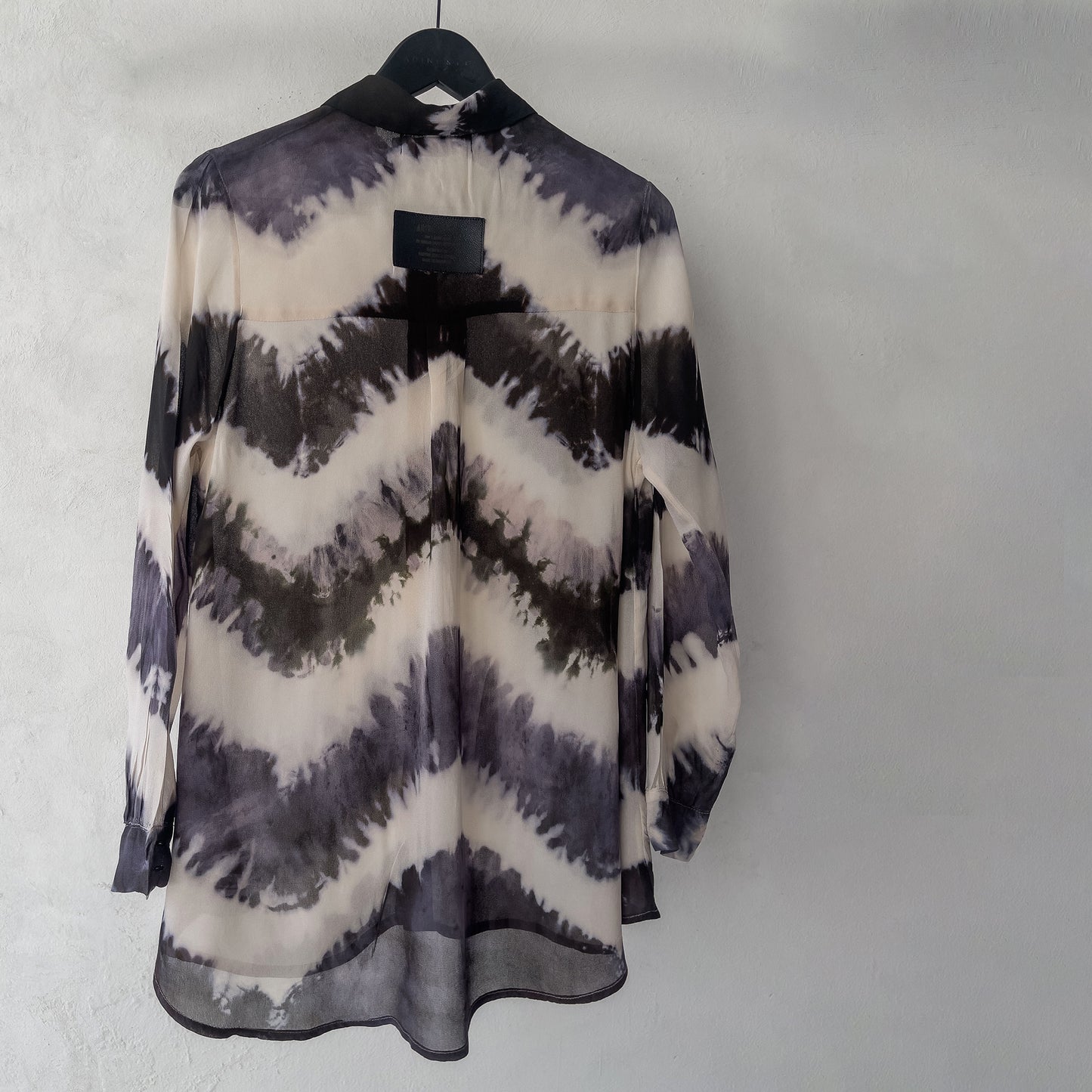 Tie dye stripe blouse