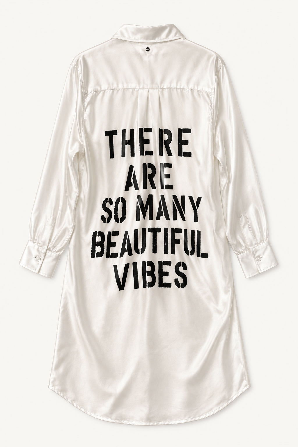BV Satin Shirt Dress