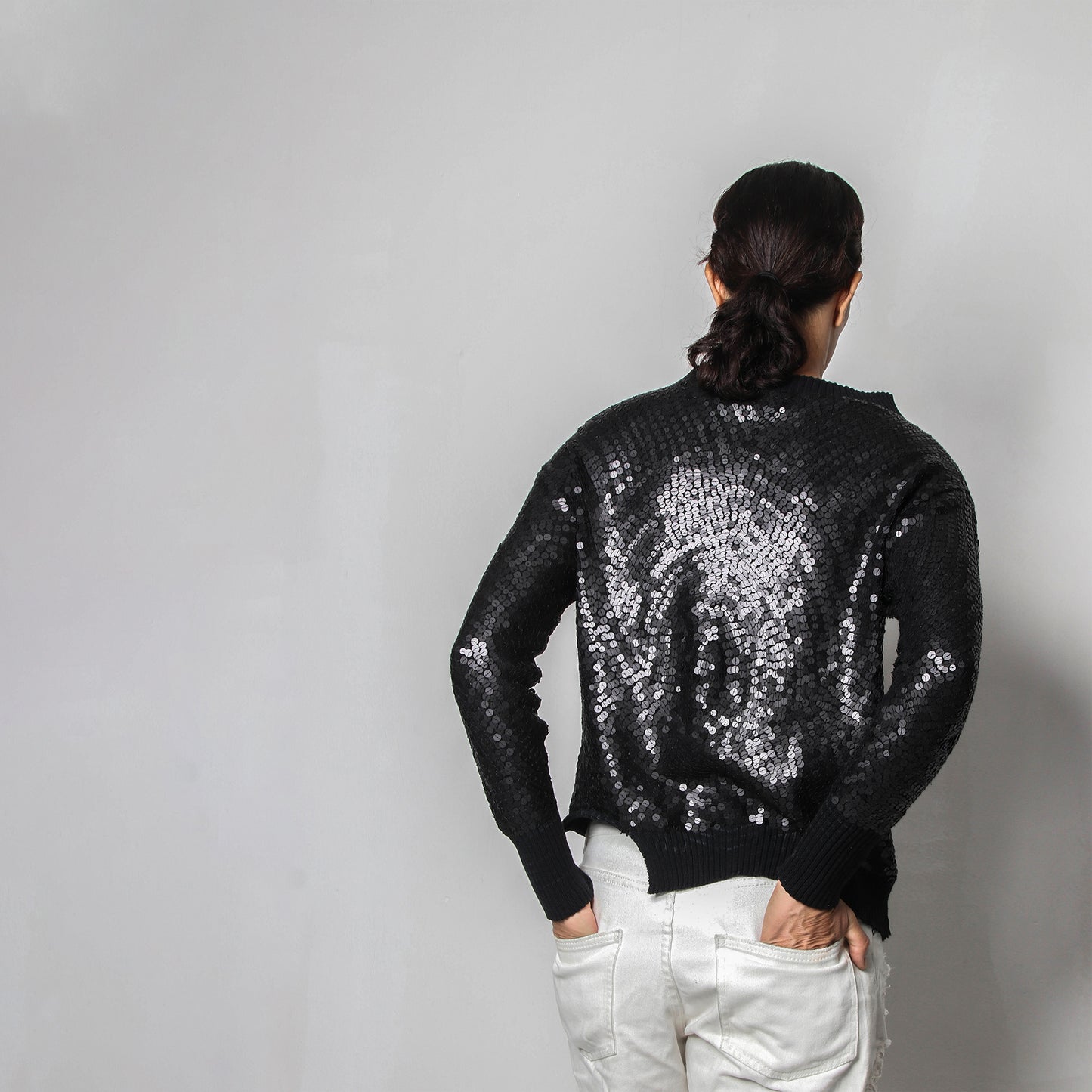 Zip neck knit