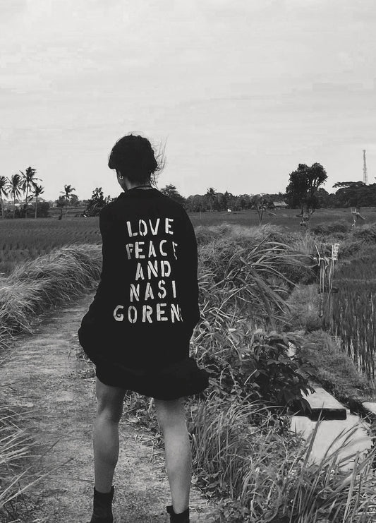 STUDIO ADINE made-to-order NASI GORENG MAXI in colour BLACK, artisan-crafted in Bali