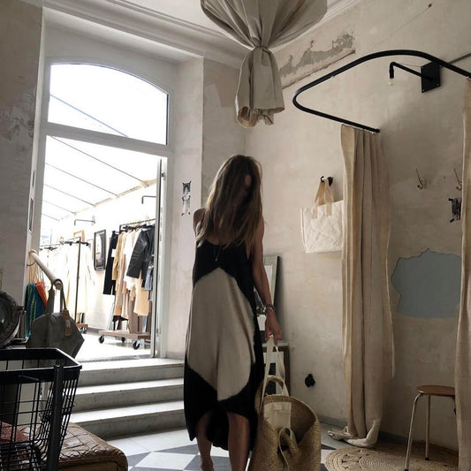 Circle slip dress