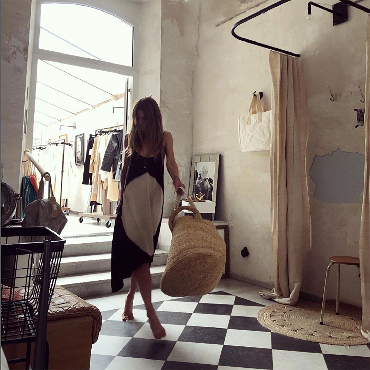 Circle slip dress