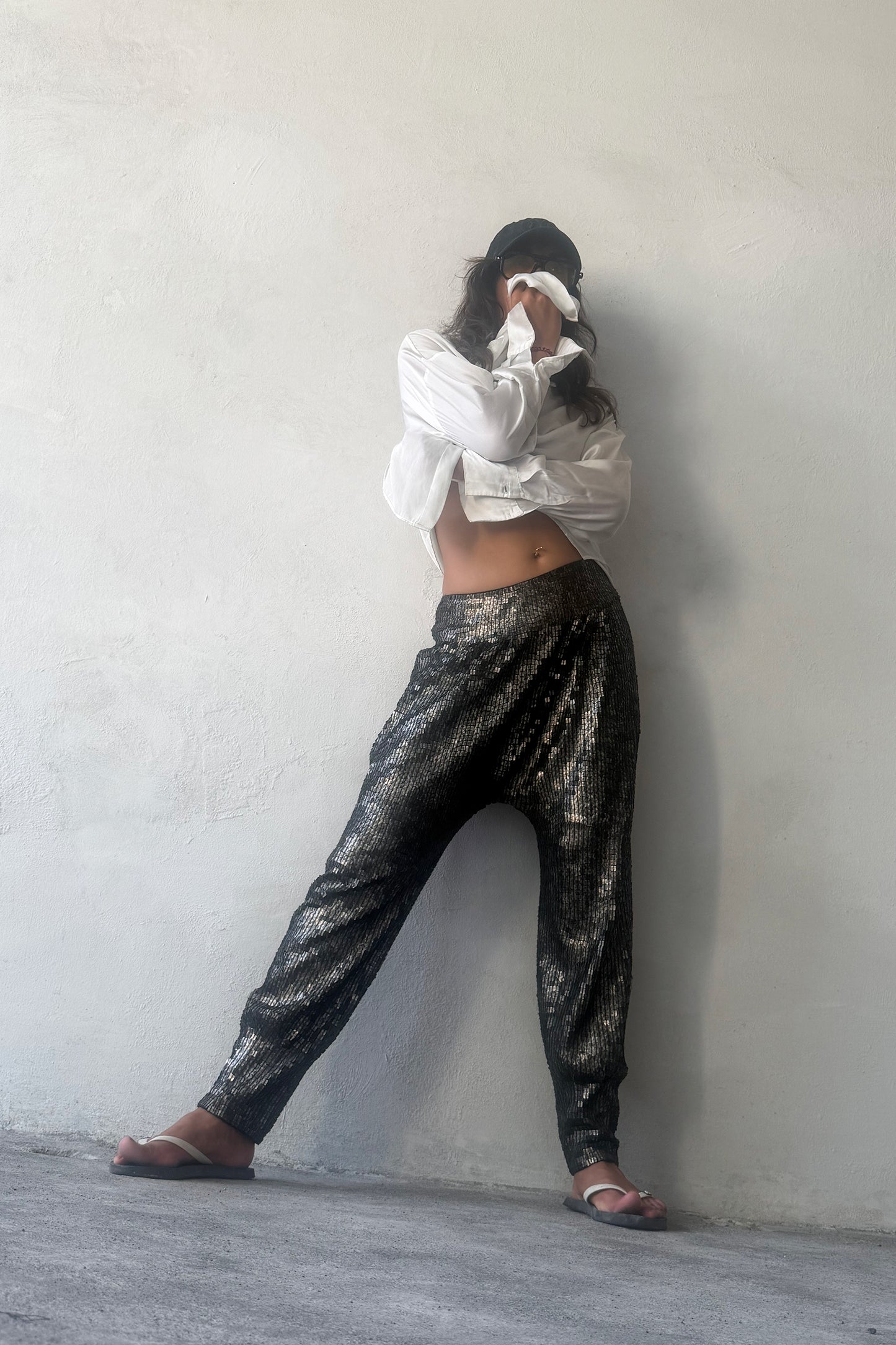 Sequin jogger