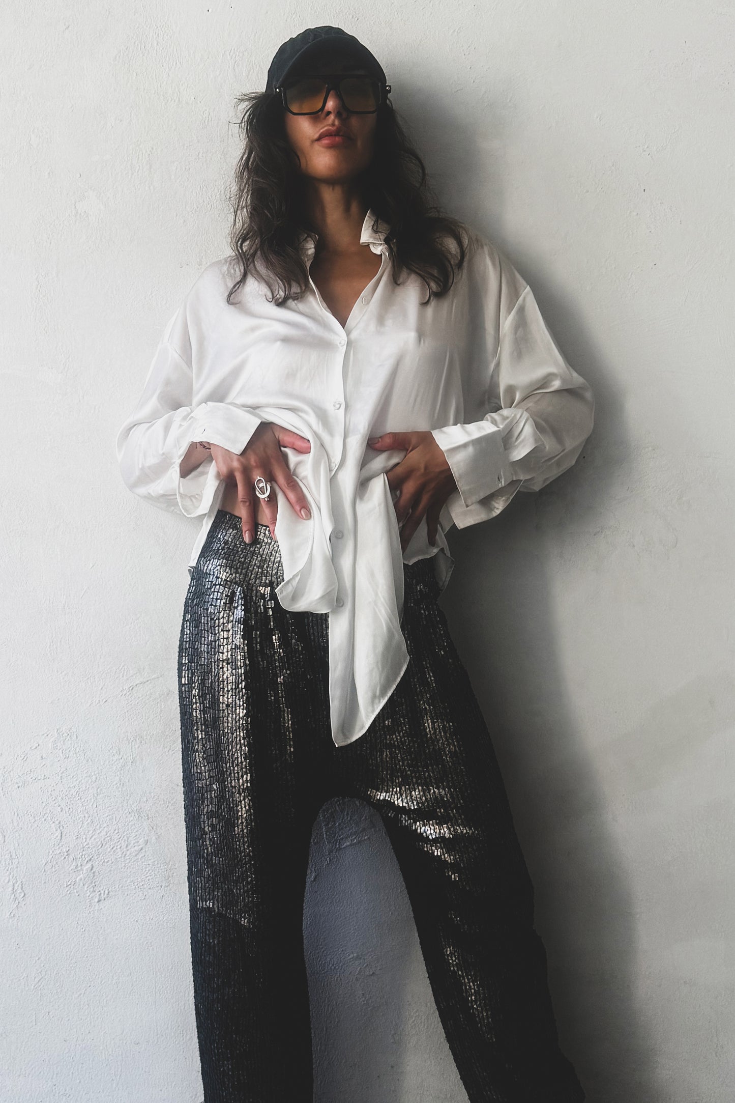 Sequin jogger