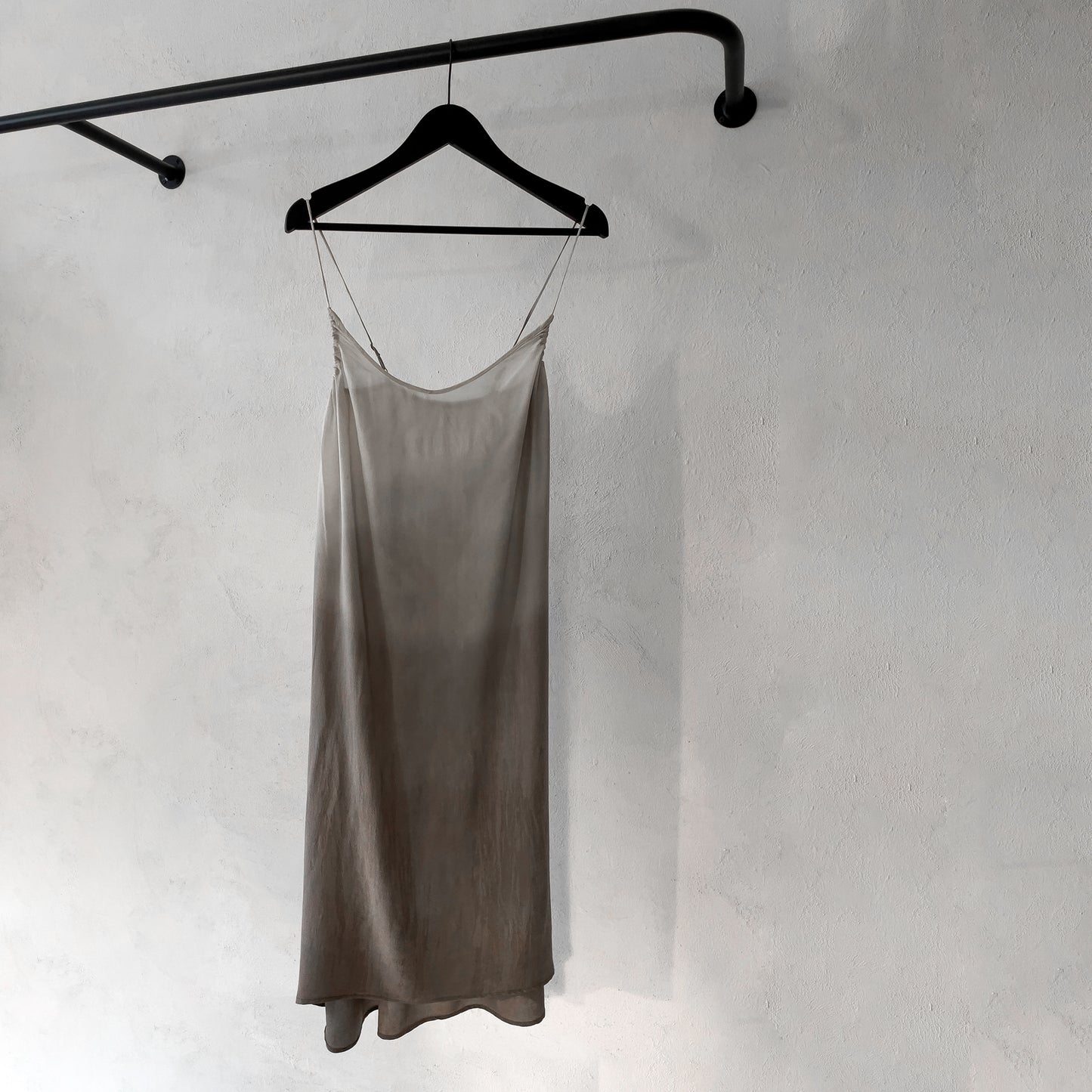 Spaghetti string slip dress
